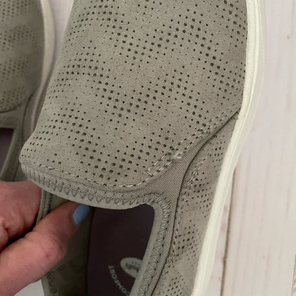 DR. SCHOLL’S Gray Suede Slip On Loafers - Picture 10 of 11